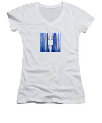 Blue Shadows Women's V-Neck T-Shirts