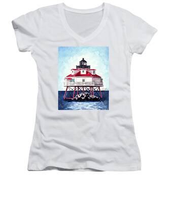 Salt Point Women's V-Neck T-Shirts