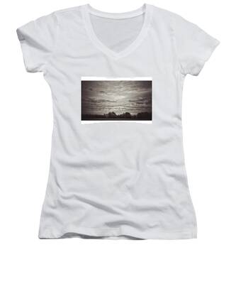 Cloudscape Women's V-Neck T-Shirts