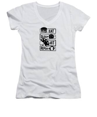 Conceptual Women's V-Neck T-Shirts