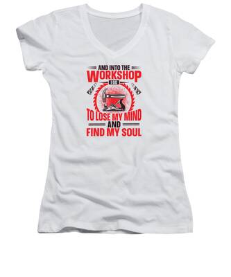 Car Craft Women's V-Neck T-Shirts