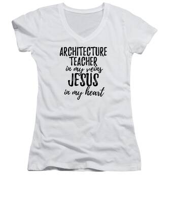 Religious Architecture Women's V-Neck T-Shirts