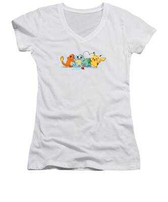 Pikachu Women's V-Neck T-Shirts
