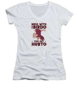Birdwatching Women's V-Neck T-Shirts