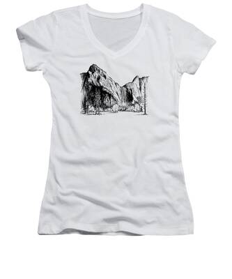 Nevada Falls Women's V-Neck T-Shirts