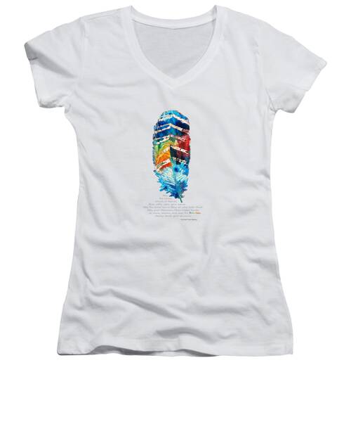 Color Symbolism Women's V-Neck T-Shirts