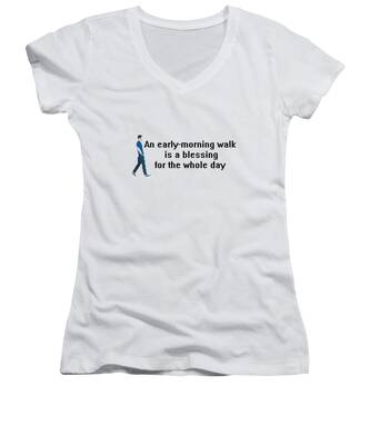Healthy Walk Women's V-Neck T-Shirts