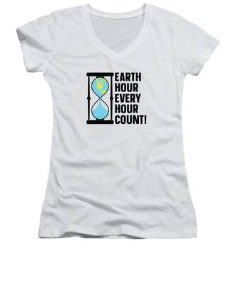 Climate Change Women's V-Neck T-Shirts