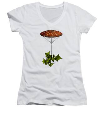 Fly Agaric Women's V-Neck T-Shirts