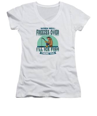 Frozen Lake Women's V-Neck T-Shirts