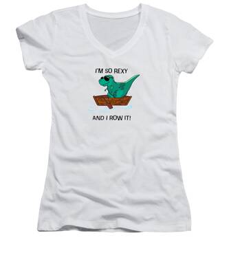 Row Boat Women's V-Neck T-Shirts
