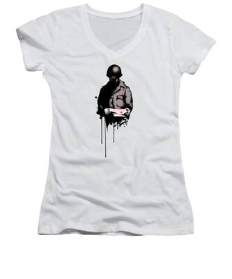 Soldier Women's V-Neck T-Shirts
