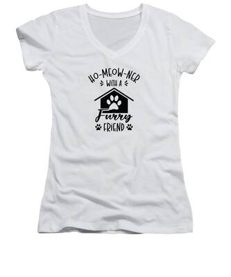House Cat Women's V-Neck T-Shirts