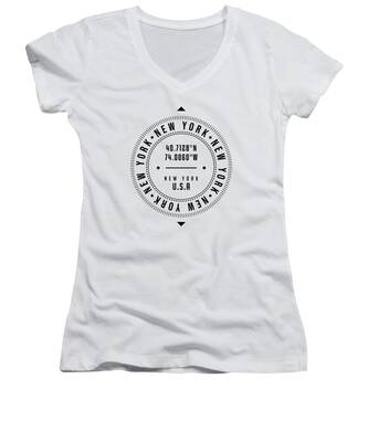 Vintage New York City Women's V-Neck T-Shirts
