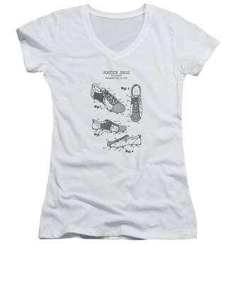 Shoe Patent Women's V-Neck T-Shirts