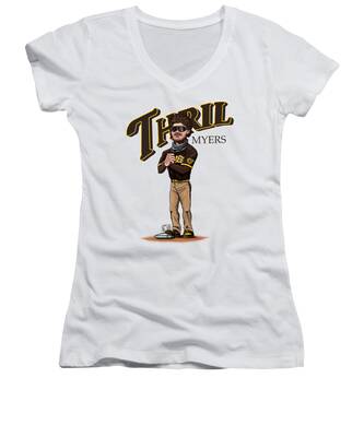 Los Angeles Dodgers Women's V-Neck T-Shirts