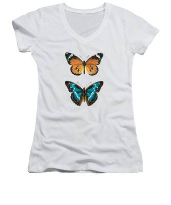 Lepidoptera Women's V-Neck T-Shirts