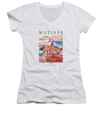 French Painters Women's V-Neck T-Shirts
