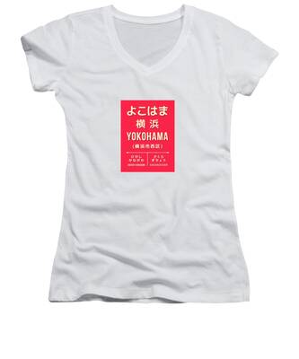 Yokohama Women's V-Neck T-Shirts