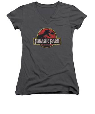 Tyrannosaurus Women's V-Neck T-Shirts