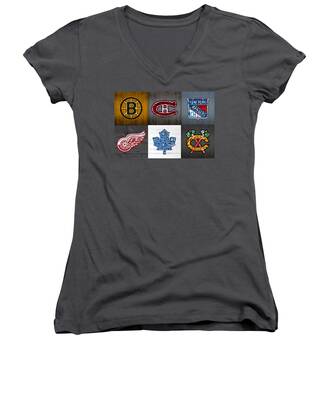 Montreal Canadiens Women's V-Neck T-Shirts