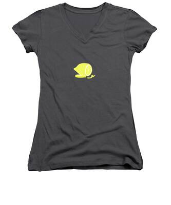 Lemon Peel Women's V-Neck T-Shirts