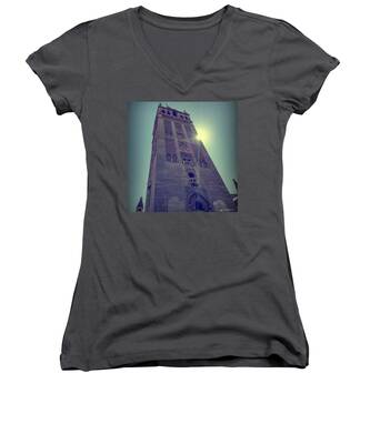 Medieval Architecture Women's V-Neck T-Shirts