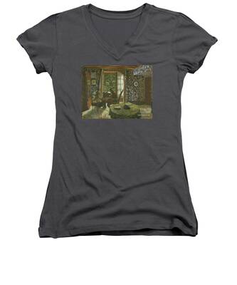 Edouard Vuillard Women's V-Neck T-Shirts