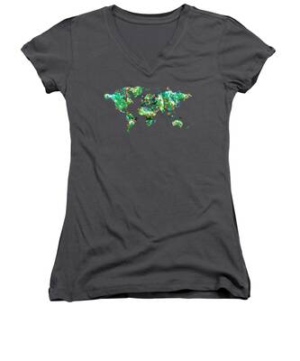 South Asia Butterfly Women's V-Neck T-Shirts