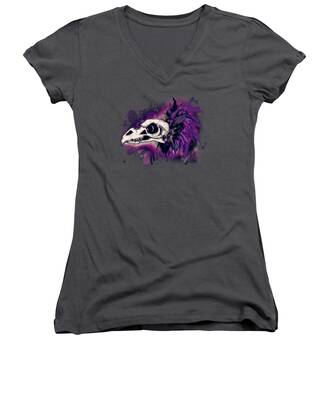 Crystal Skull Women's V-Neck T-Shirts