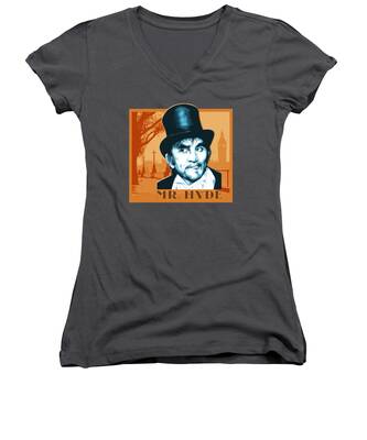 Jekyll And Hyde Women's V-Neck T-Shirts
