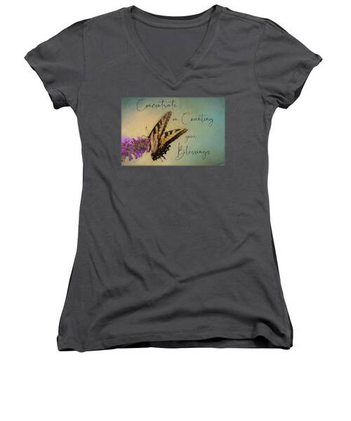 Swallow Tail Women's V-Neck T-Shirts