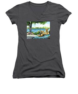 Lake Dora Women's V-Neck T-Shirts