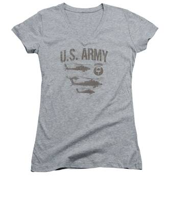 Military Women's V-Neck T-Shirts