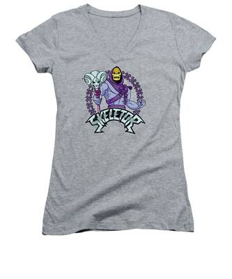 Skeletor Women's V-Neck T-Shirts