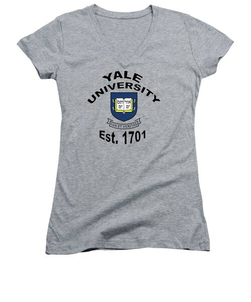 Yale Women's V-Neck T-Shirts