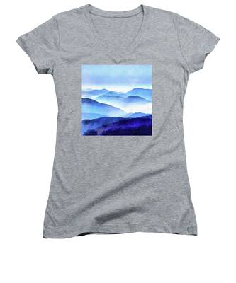 Mountain Women's V-Neck T-Shirts
