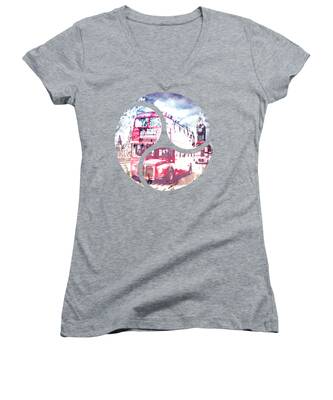 Capital Cities Women's V-Neck T-Shirts