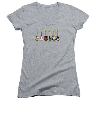 Jazz Music Women's V-Neck T-Shirts
