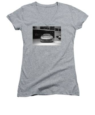 Enzo Ferrari Women's V-Neck T-Shirts