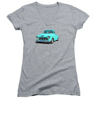 Commercial Vehicle Women's V-Neck T-Shirts