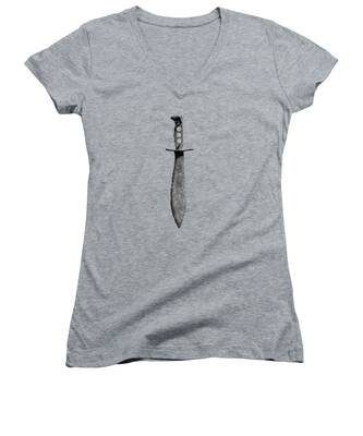 Knife Women's V-Neck T-Shirts