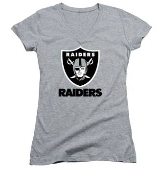 Oakland Raiders Women's V-Neck T-Shirts