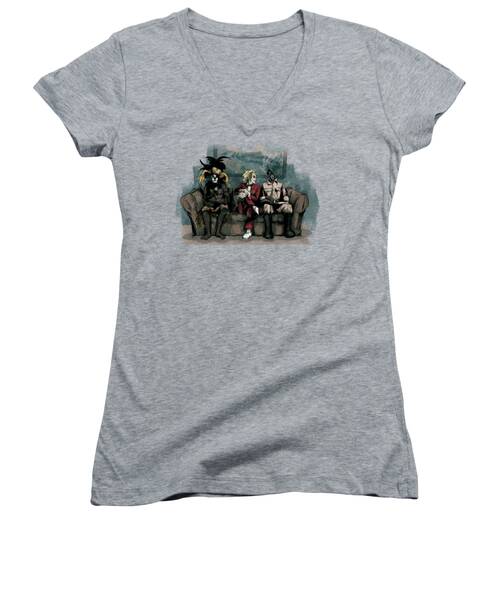 Waiting Room Women's V-Neck T-Shirts