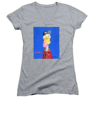 The Bronx Women's V-Neck T-Shirts
