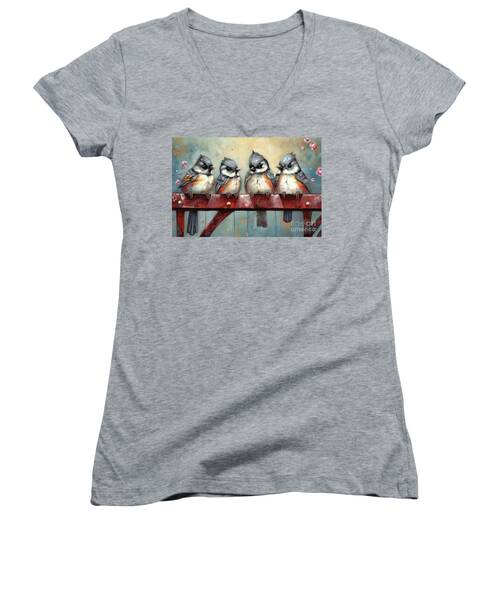 Titmouse Women's V-Neck T-Shirts