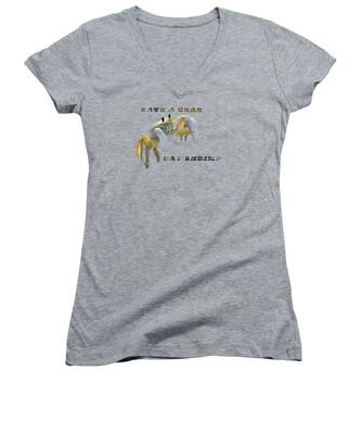 Ghost Shrimp Women's V-Neck T-Shirts