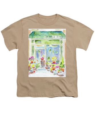 Watercolour Yellow Roses Youth T-Shirts