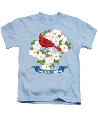 North Carolina Birds Kids T-Shirts