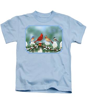 Falling Snow Kids T-Shirts